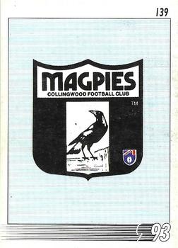 1993 Select AFL #139 Logo Front